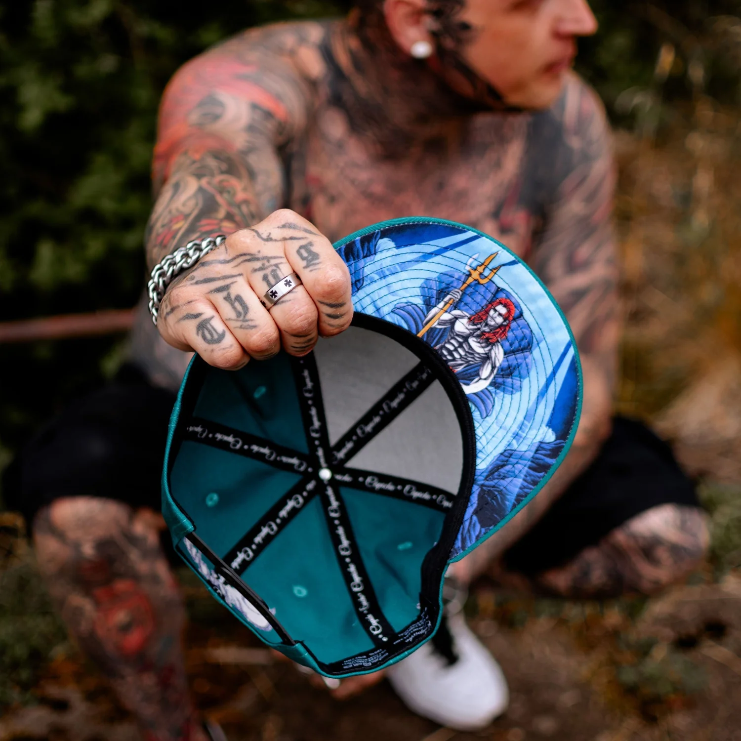 Triton Snapback - Teal Blue - Image 10