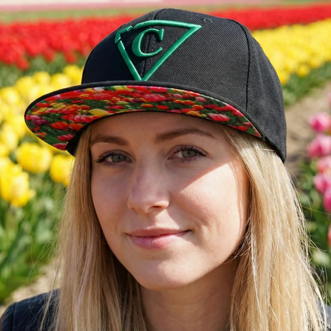Tulip Field Snapback - Black - Image 2