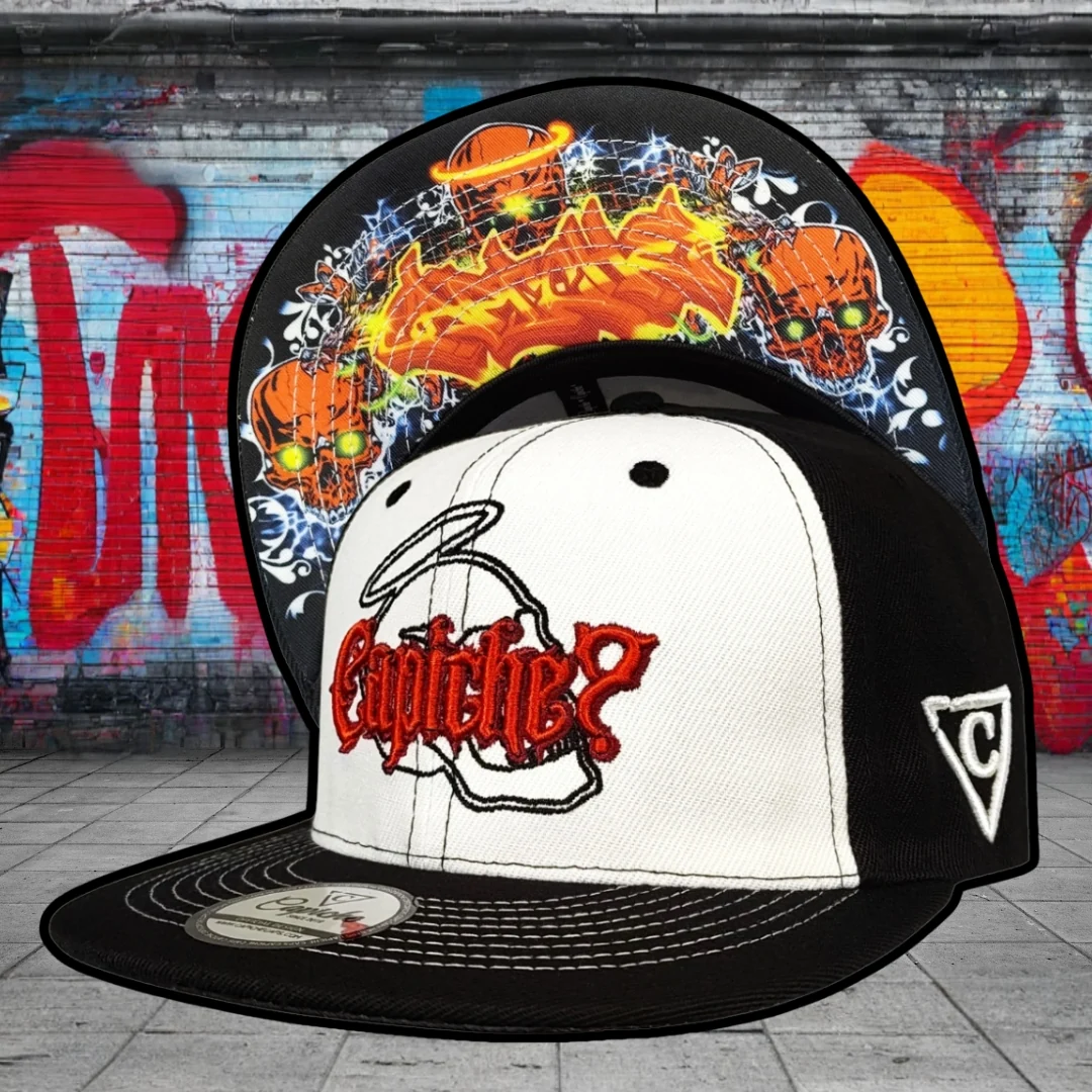 Urban Halo Snapback - Black/White - Image 15