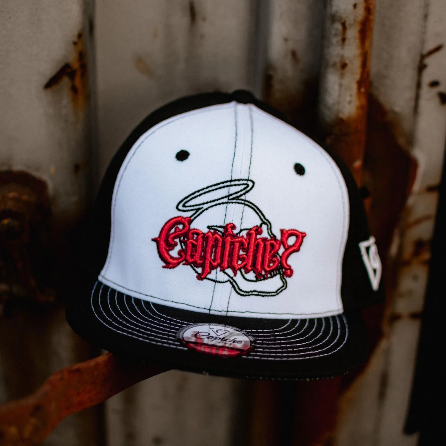 Urban Halo Snapback - Black/White - Image 7