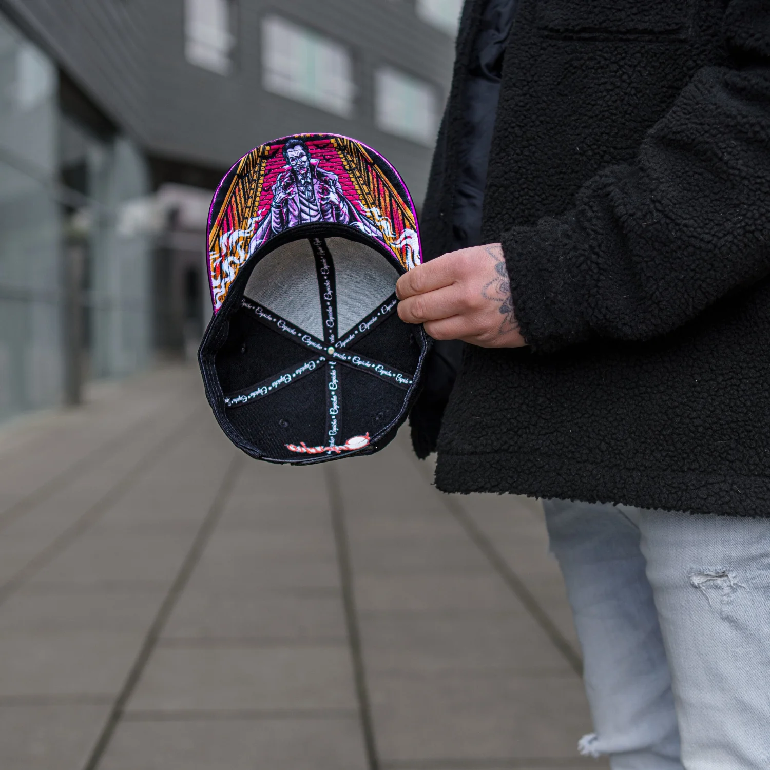 Vampire Snapback - Black/Purple Metallic - Image 3