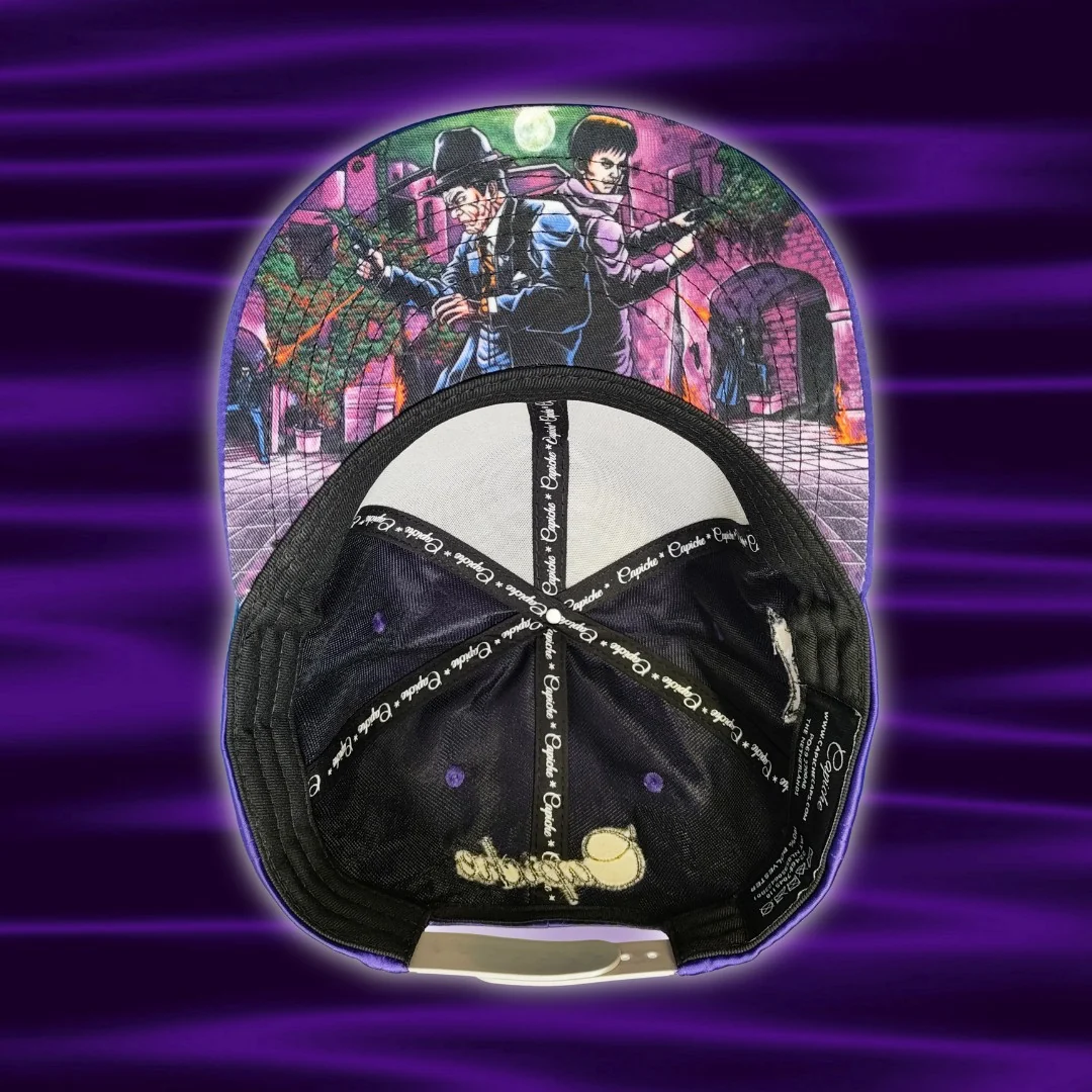 Watch Your Back Snapback No. 2 - Purple Satin - Image 8