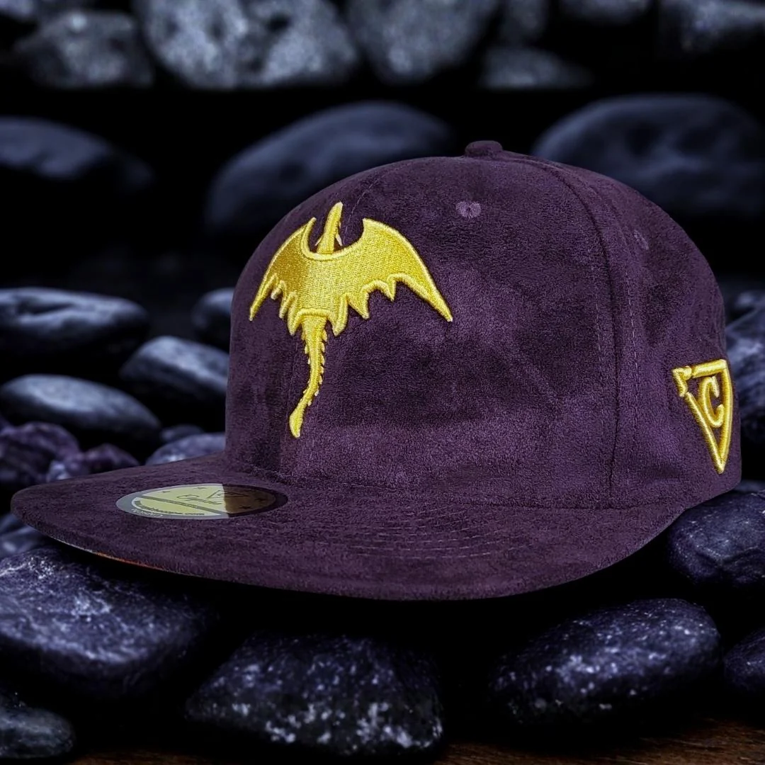 Yellow Dragon Snapback - Purple Suede - Image 13