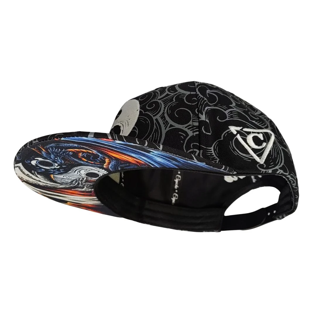 Yin Yang Snapback - Black/White Pattern - Image 10