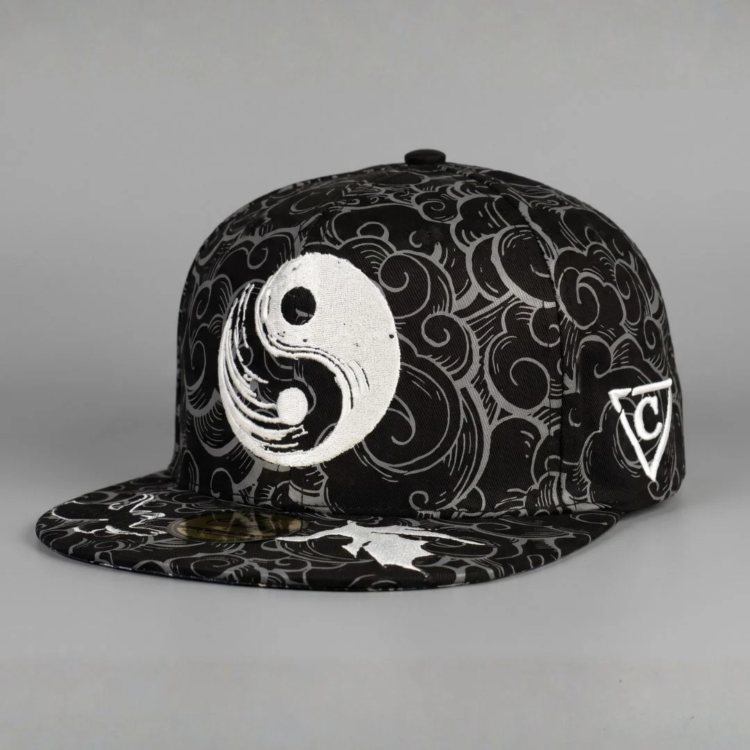 Yin Yang Snapback - Black/White Pattern - Image 6
