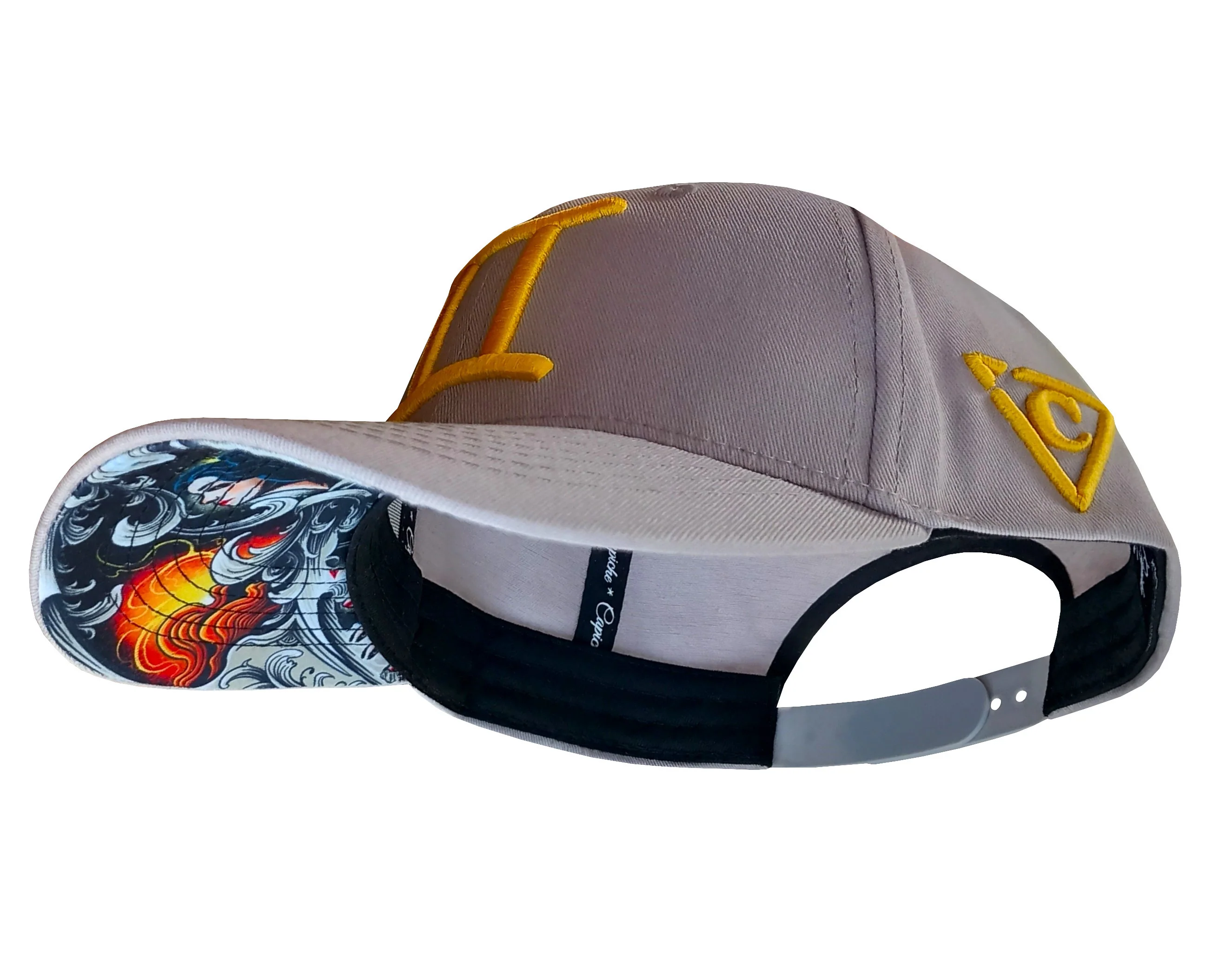 Zodiac Gemini Curved Cap - Light Grey - Image 8