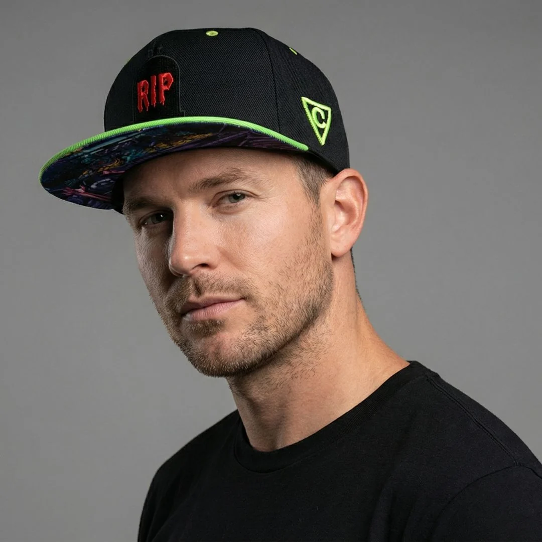 Zombie Attack Snapback - Black/Neon Green - Image 7