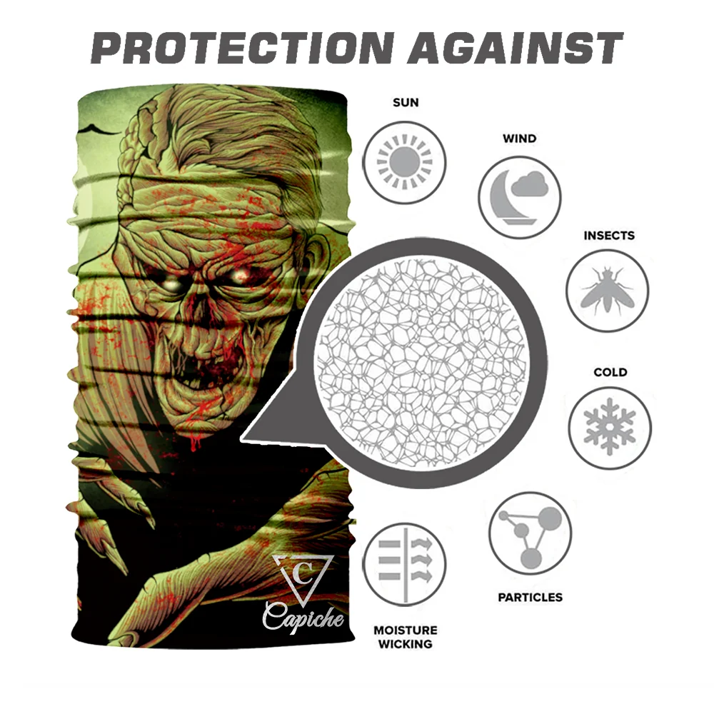 Zombie Biker Mask - Brown - Image 5