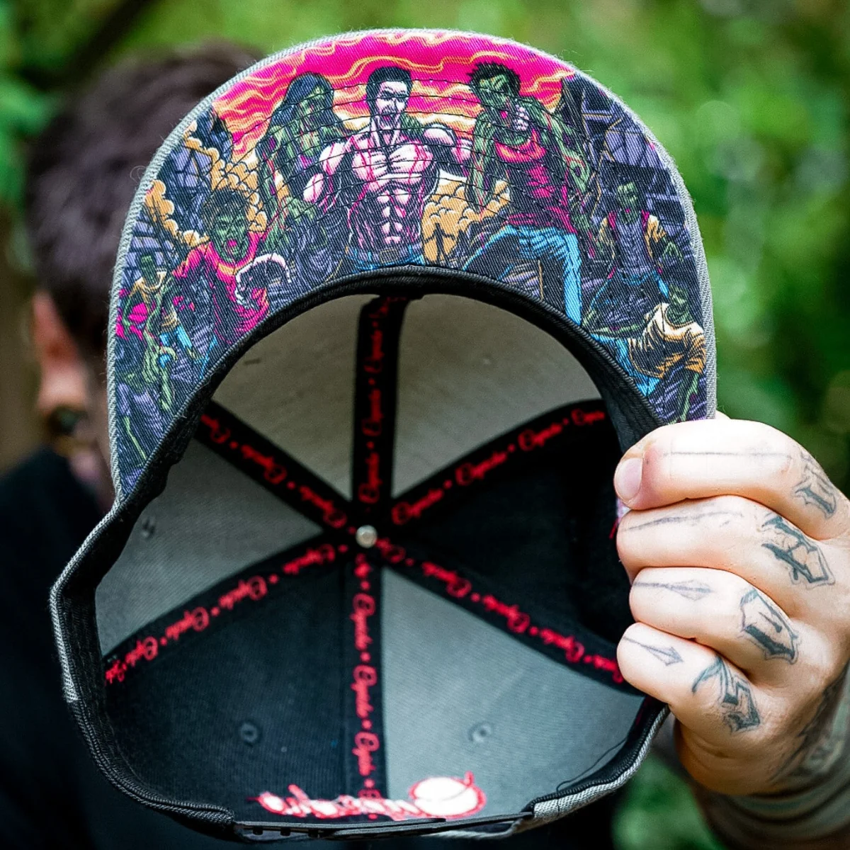 Zombie Killer Snapback - 50/50 Grey/Black - Image 3