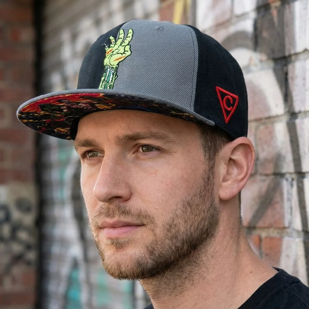 Zombie Killer Snapback - 50/50 Grey/Black - Image 4